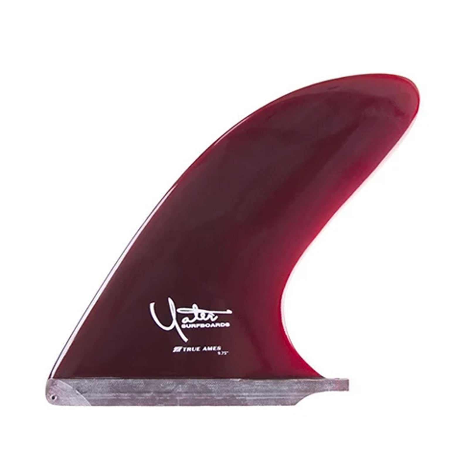 True Ames Yater Spoon Longboard Fin - 9.75"/Red
