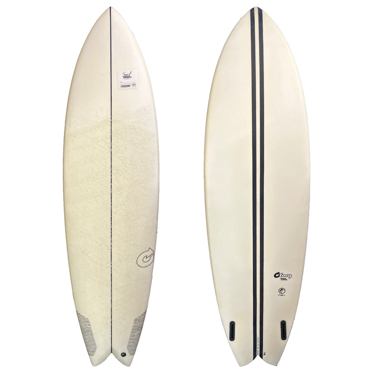 Torq Twin Fish TEC 6'10 Surfboard - Futures