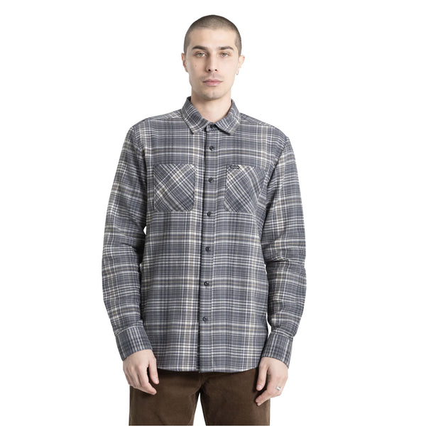 Volcom Netastone Men's L/S Flannel - Asphalt Black - Surf Station