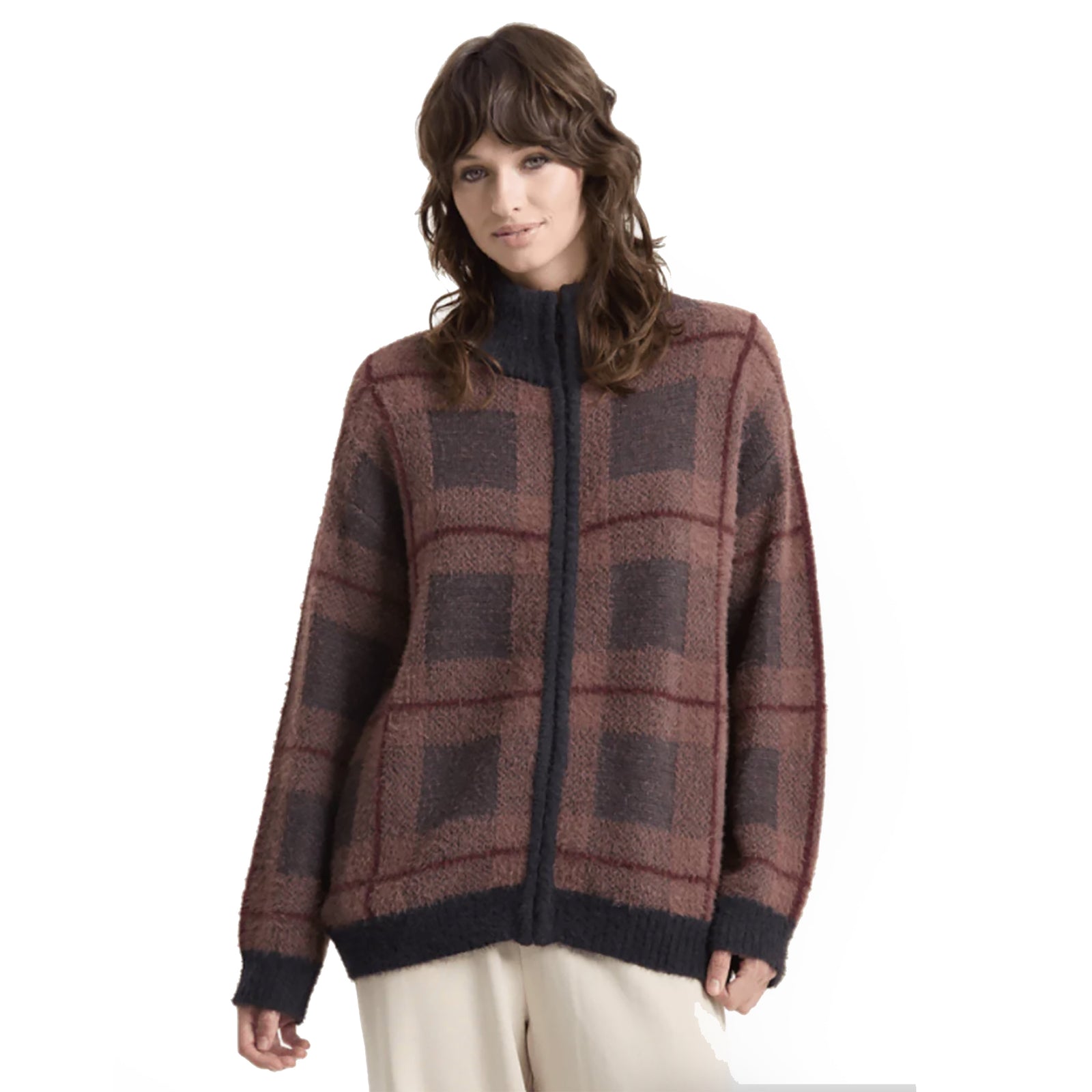 Volcom She's Stone Cozy Women's L/S Sweater - Brownstone