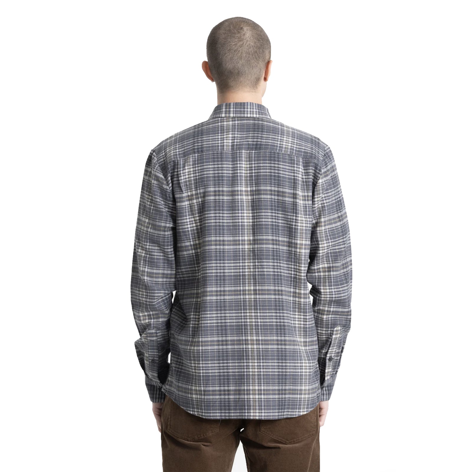 Volcom Netastone Men's L/S Flannel - Asphalt Black