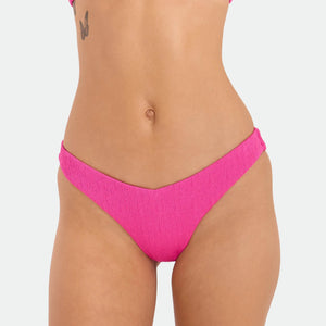 Volcom Pucker Up 90's V Women's Bikini Bottoms - Bright Fuschia