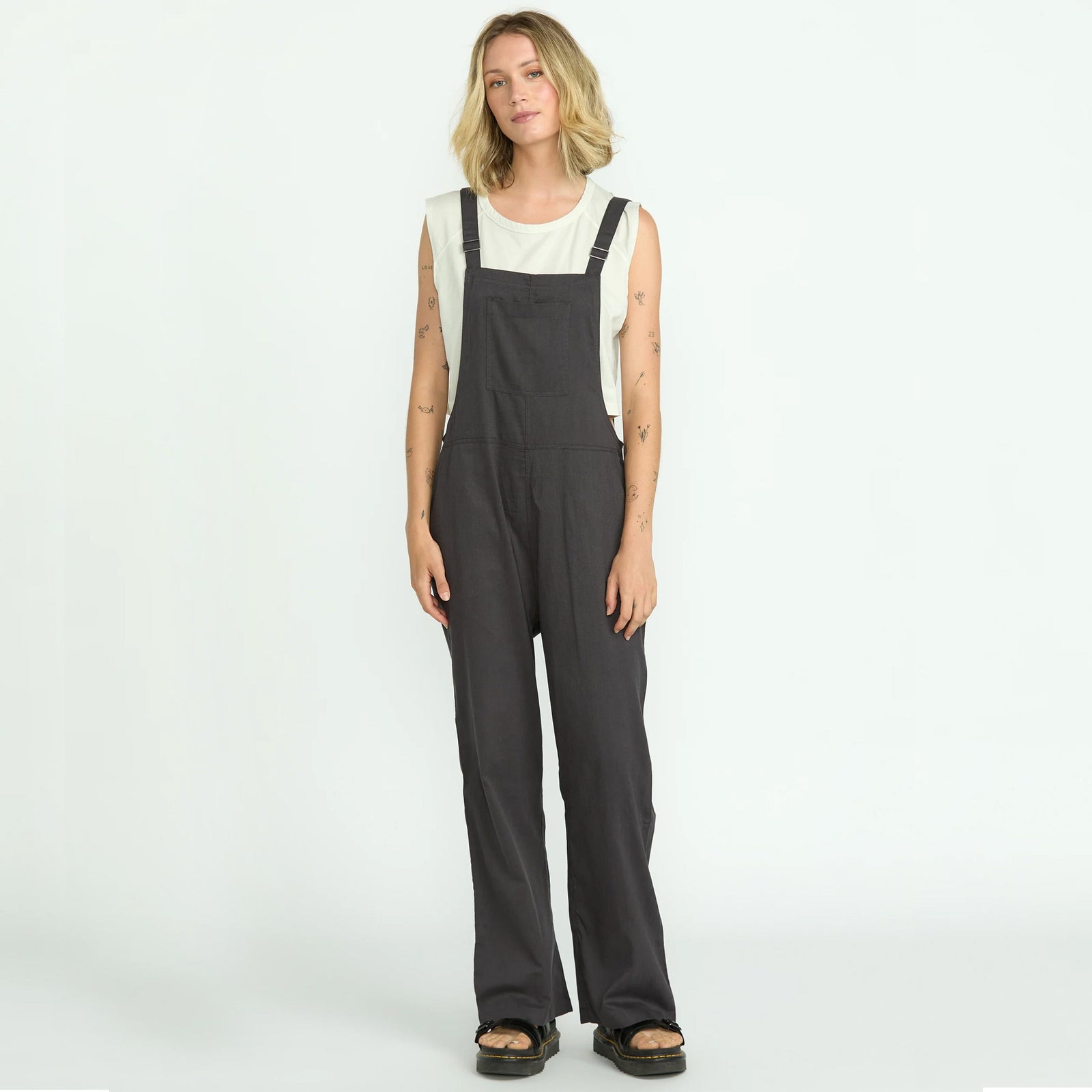 Volcom Lived In Romper Women's Romper - Vintage Black