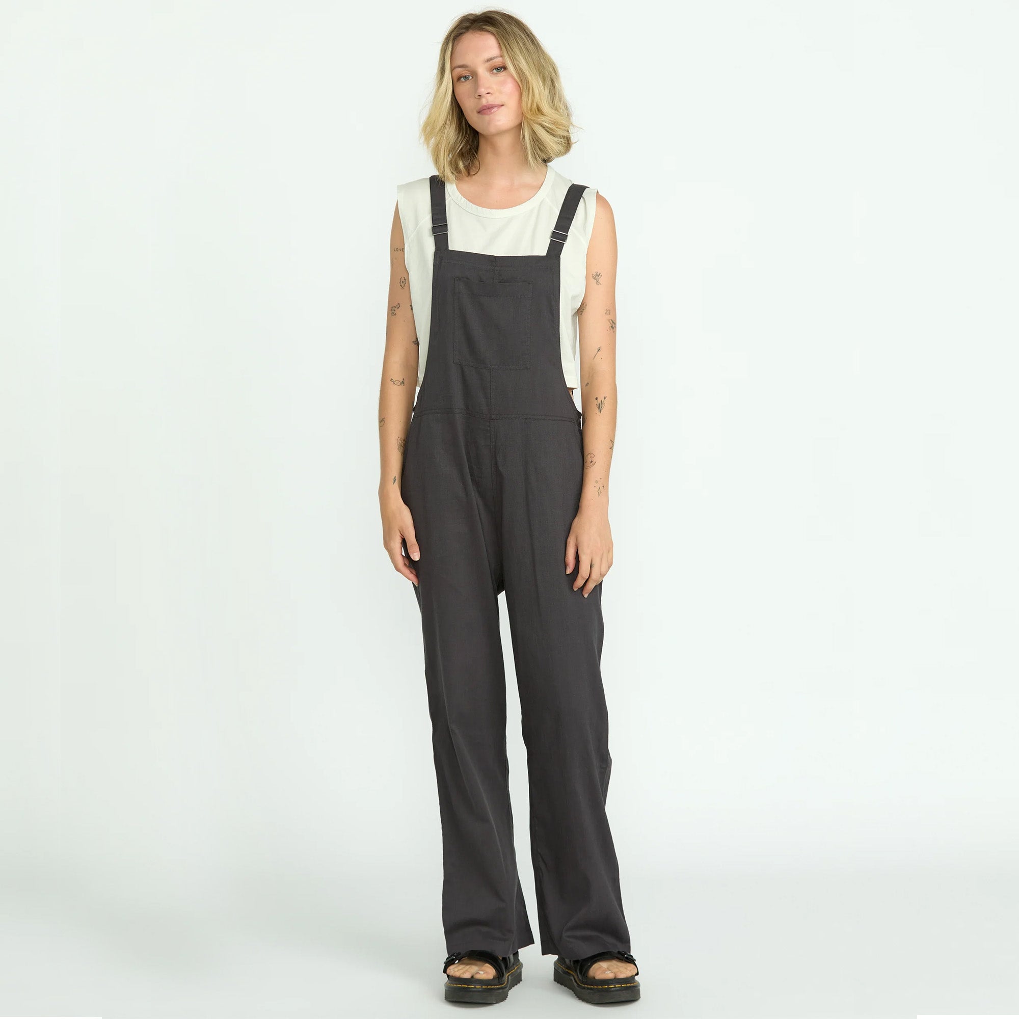 Volcom Lived In Romper Women's Romper - Vintage Black