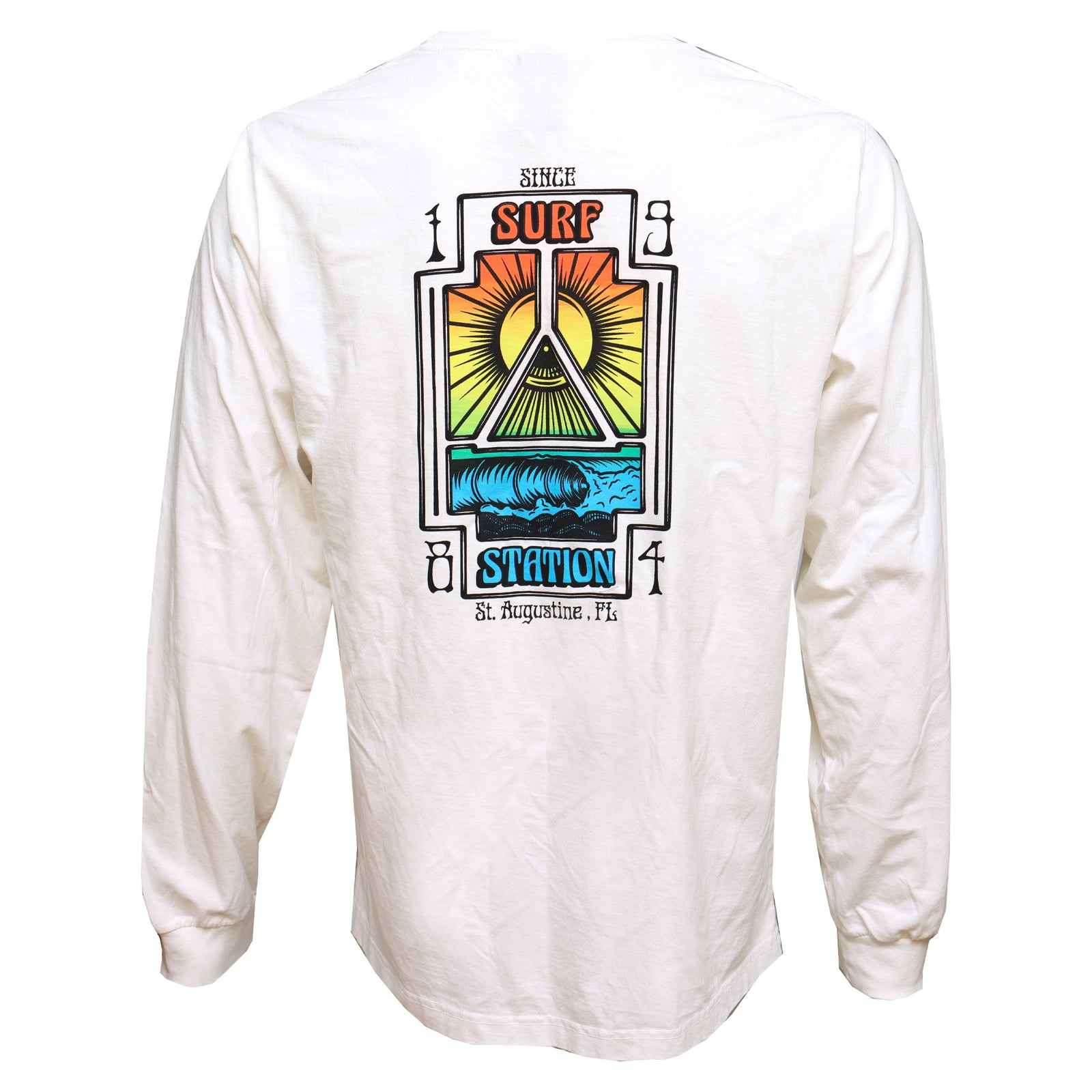 Surf Station x Cooper Neil One More Wave Men's L/S T-Shirt - Vintage White
