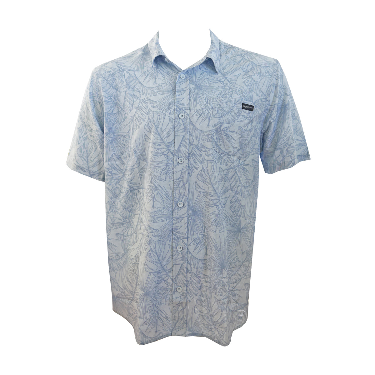 Surf Station Voyager Men's S/S Dress Shirt - Sea Foam