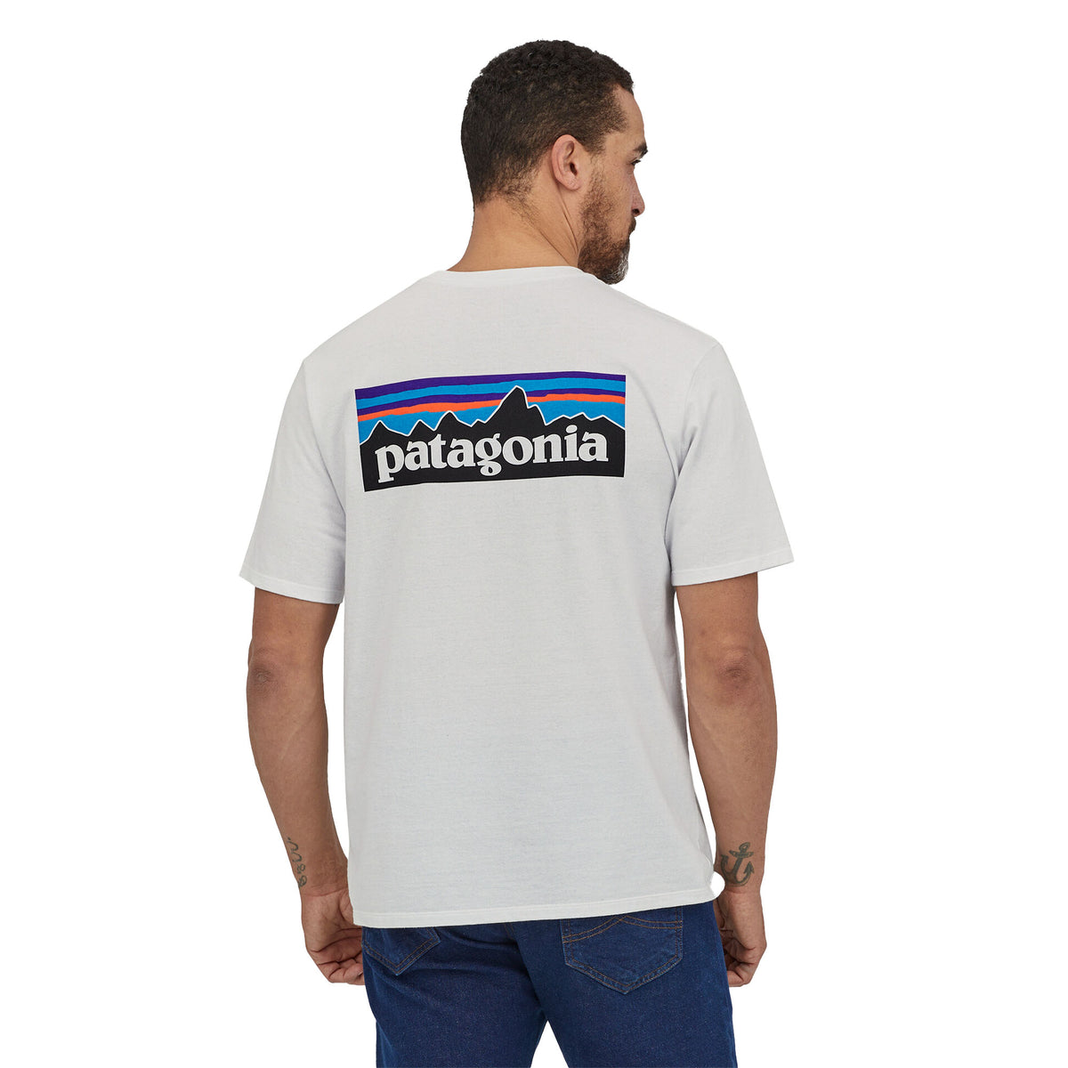 Patagonia P-6 Logo Responsibili-Tee Men's S/S T-Shirt - White