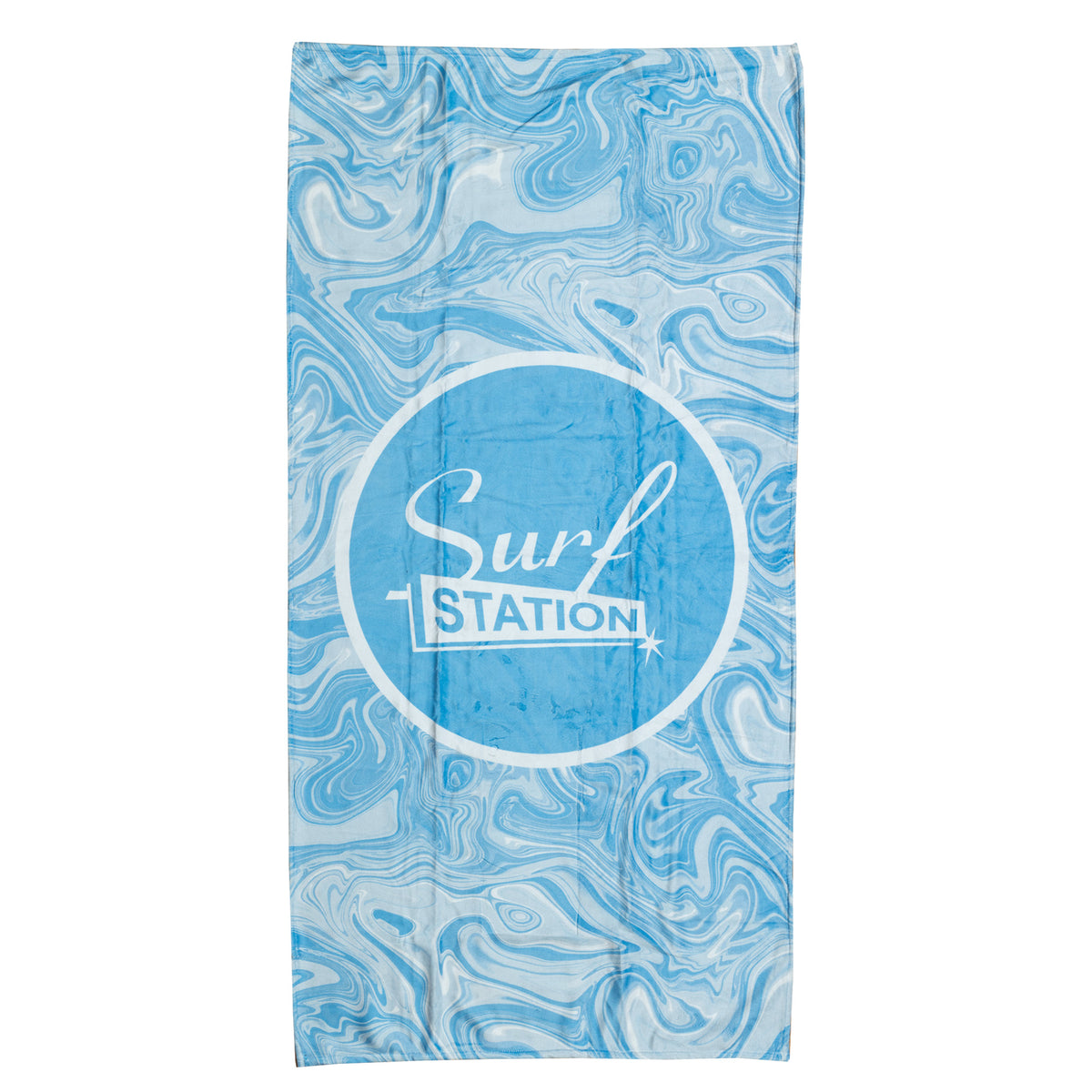 Surf Station Whirlpool Beach Towel - Light Blue