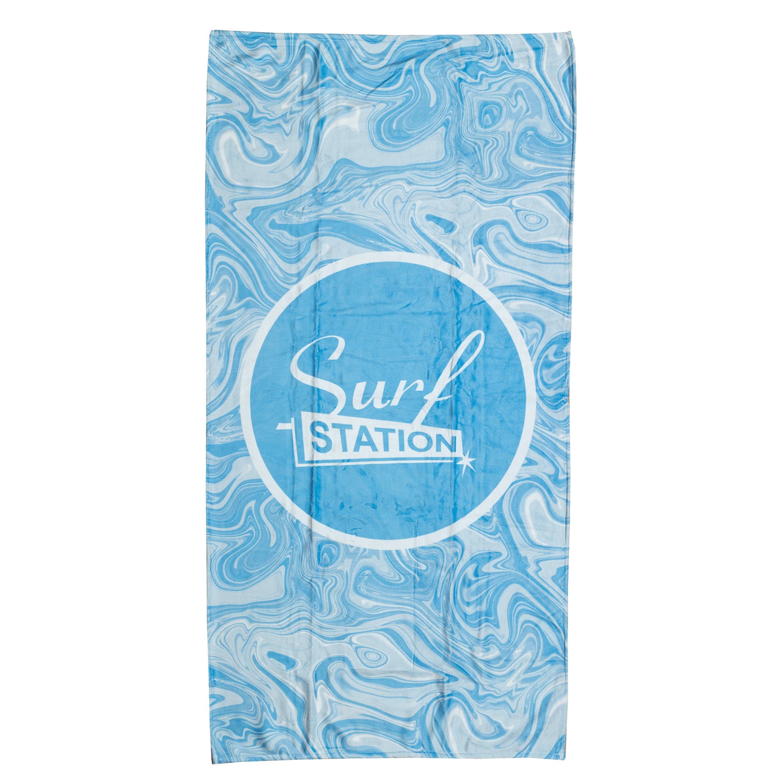 Surf Station Whirlpool Beach Towel - Light Blue