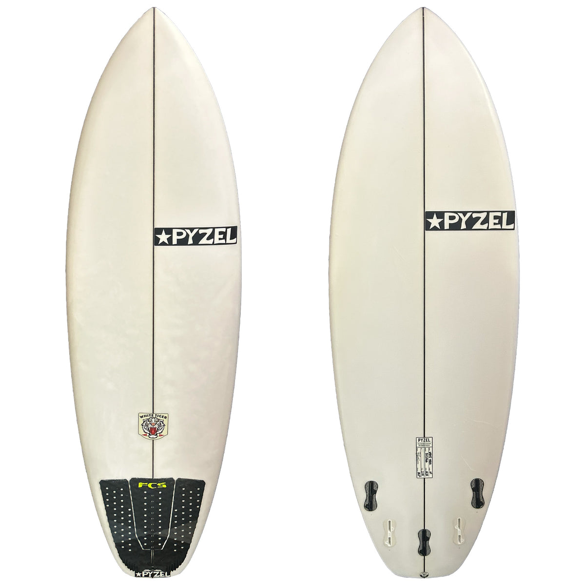 Pyzel White Tiger 5'4 Consignment Surfboard - FCS II