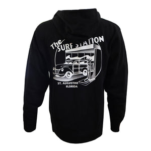 Surf Station Woody Zip-Up Men's L/S Hoodie - Black