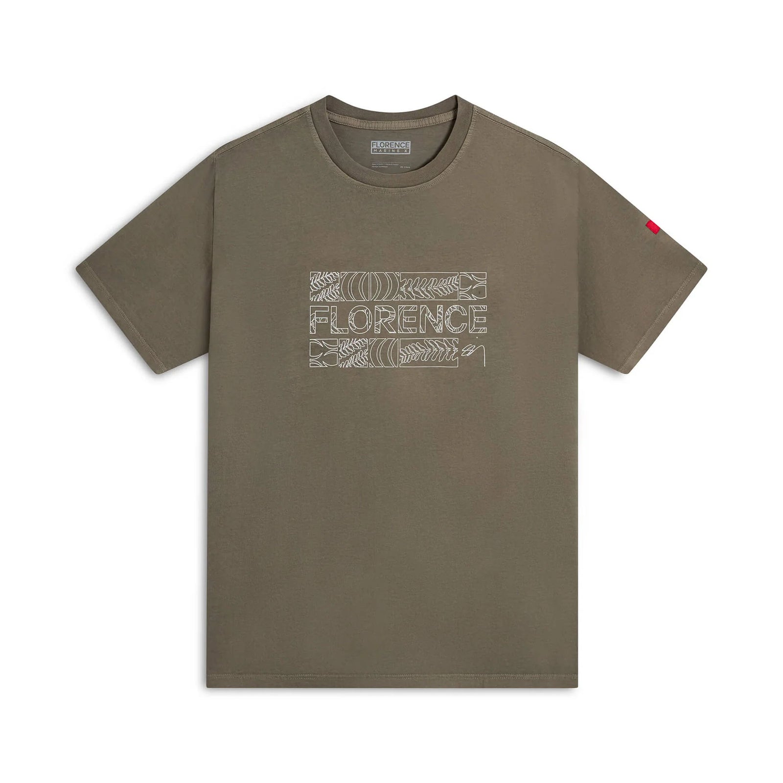 Florence Marine x Sig Zane Koa Men's S/S T-Shirt - Moss Grey