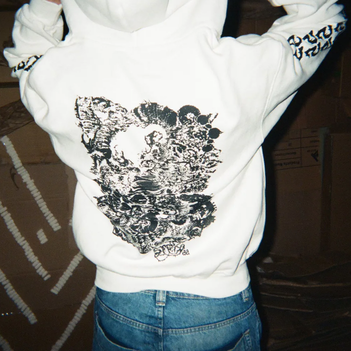 Steko Zuma Men's L/S Hoodie - White