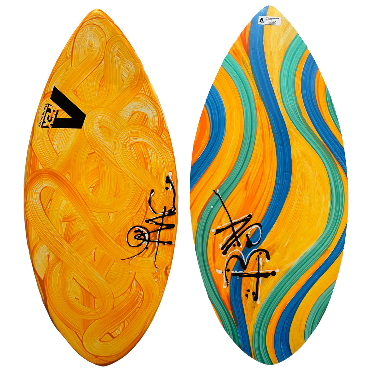 Apex AVAC 46" Skimboard - Tangerine Swirl
