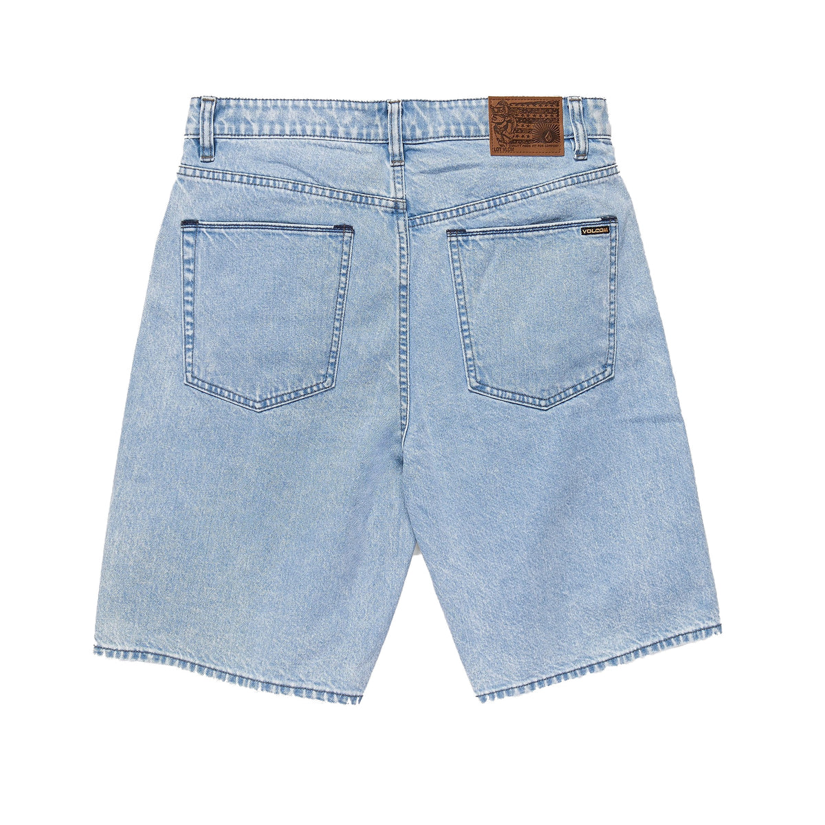 Volcom Billow Denim 22" Men's Walkshorts - Aqua Blue