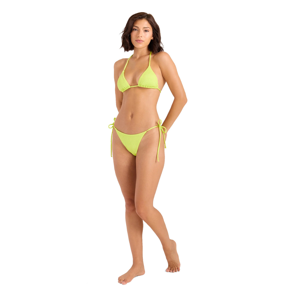 Volcom Pucker Up Triangle Women's Bikini Top - Acid Lemon