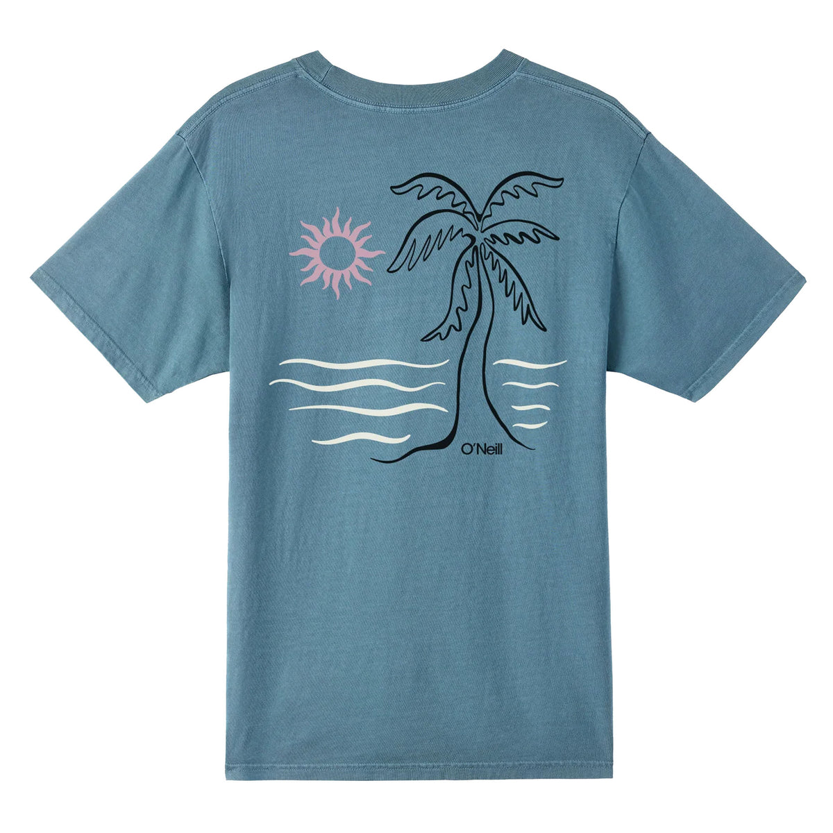 O'Neill O'Riginals Sun Palm Relaxed Men's S/S T-Shirt - Aegean Blue
