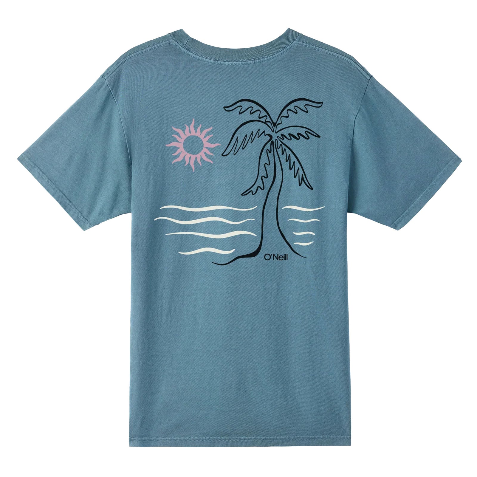 O'Neill O'Riginals Sun Palm Relaxed Men's S/S T-Shirt - Aegean Blue