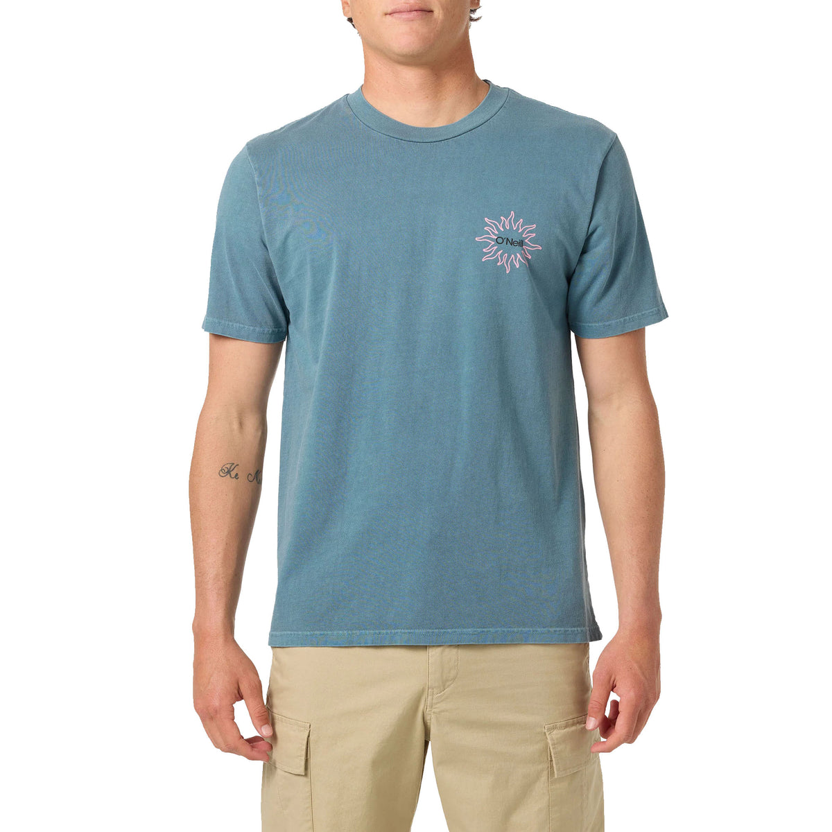 O'Neill O'Riginals Sun Palm Relaxed Men's S/S T-Shirt - Aegean Blue