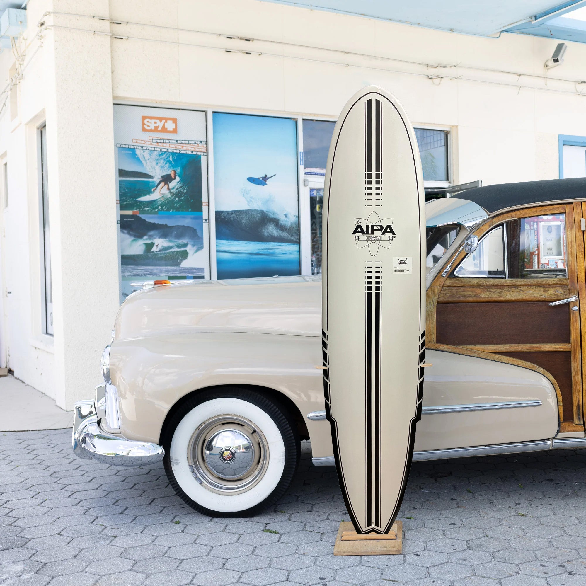 “ALE”LONG BOARD“9−10“/SINGLE-FIN VINTAGE Used 9'2