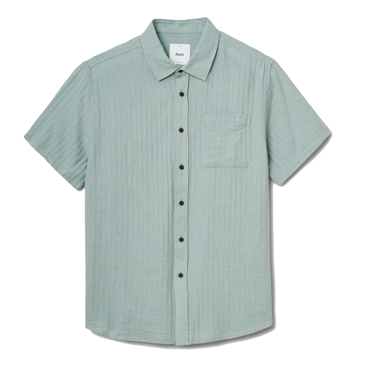 Katin Alan Solid Men's S/S Dress Shirt - Abyss