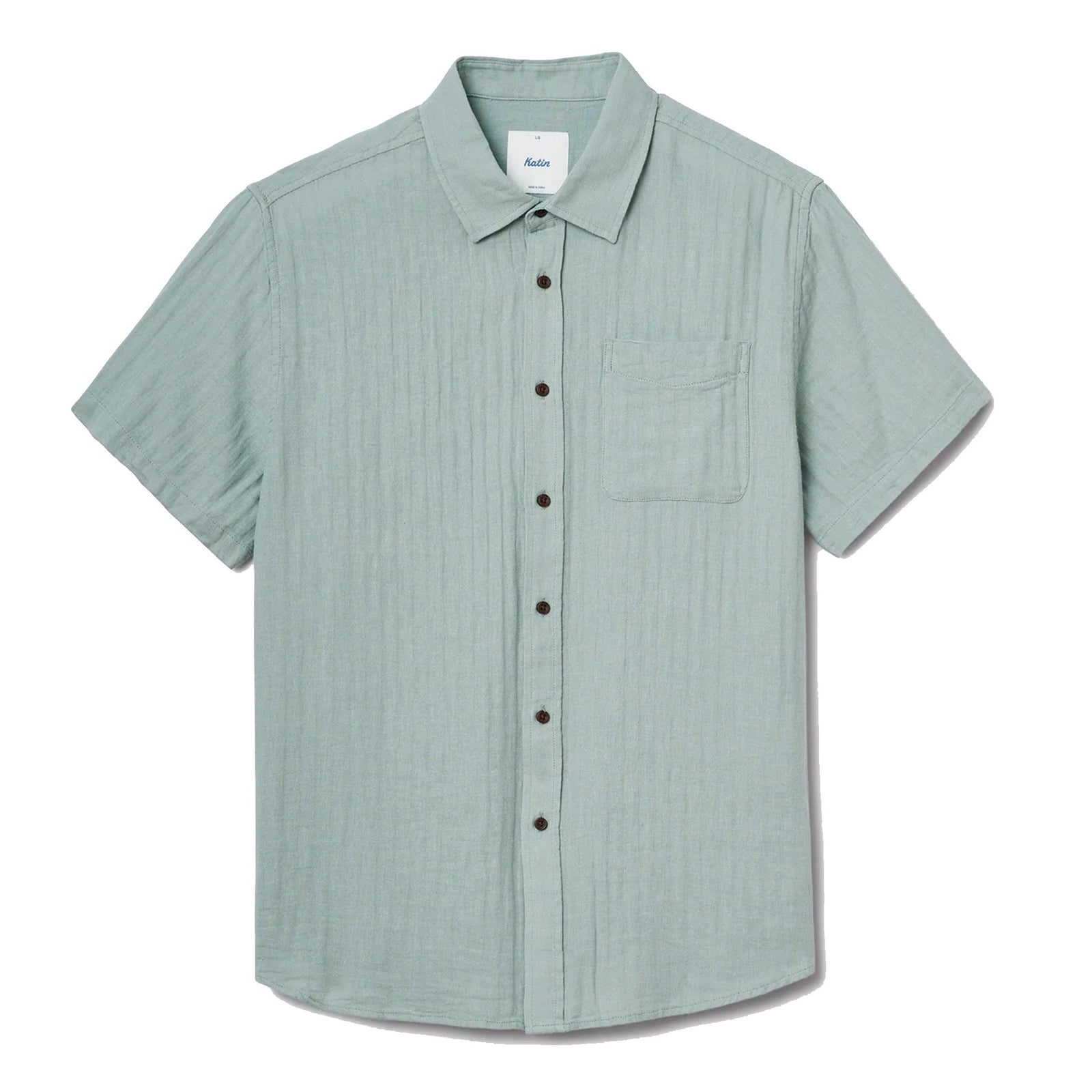 Katin Alan Solid Men's S/S Dress Shirt - Abyss