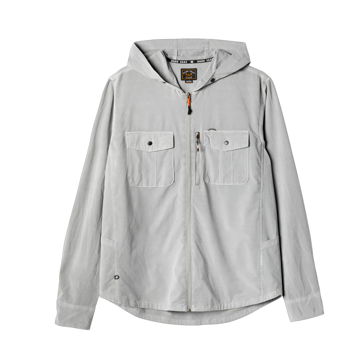 Dark Seas Albright UV Hooded Men's L/S Shirt - Grey