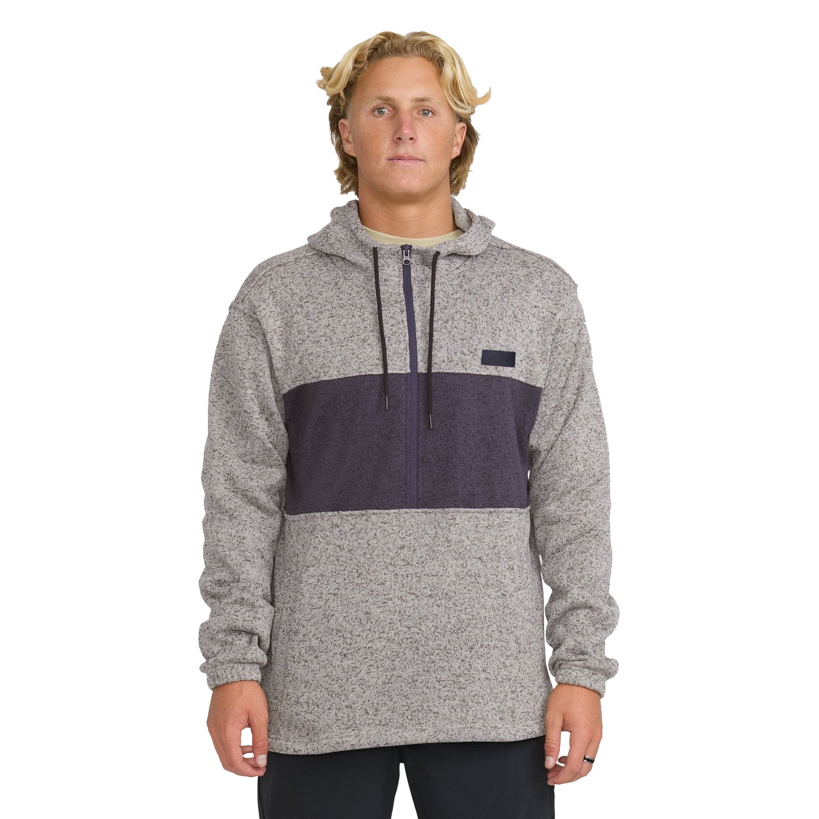 Billabong Adventure Division Boundary Pullover Quarter Zip Men's L/S Hoodie - Alloy