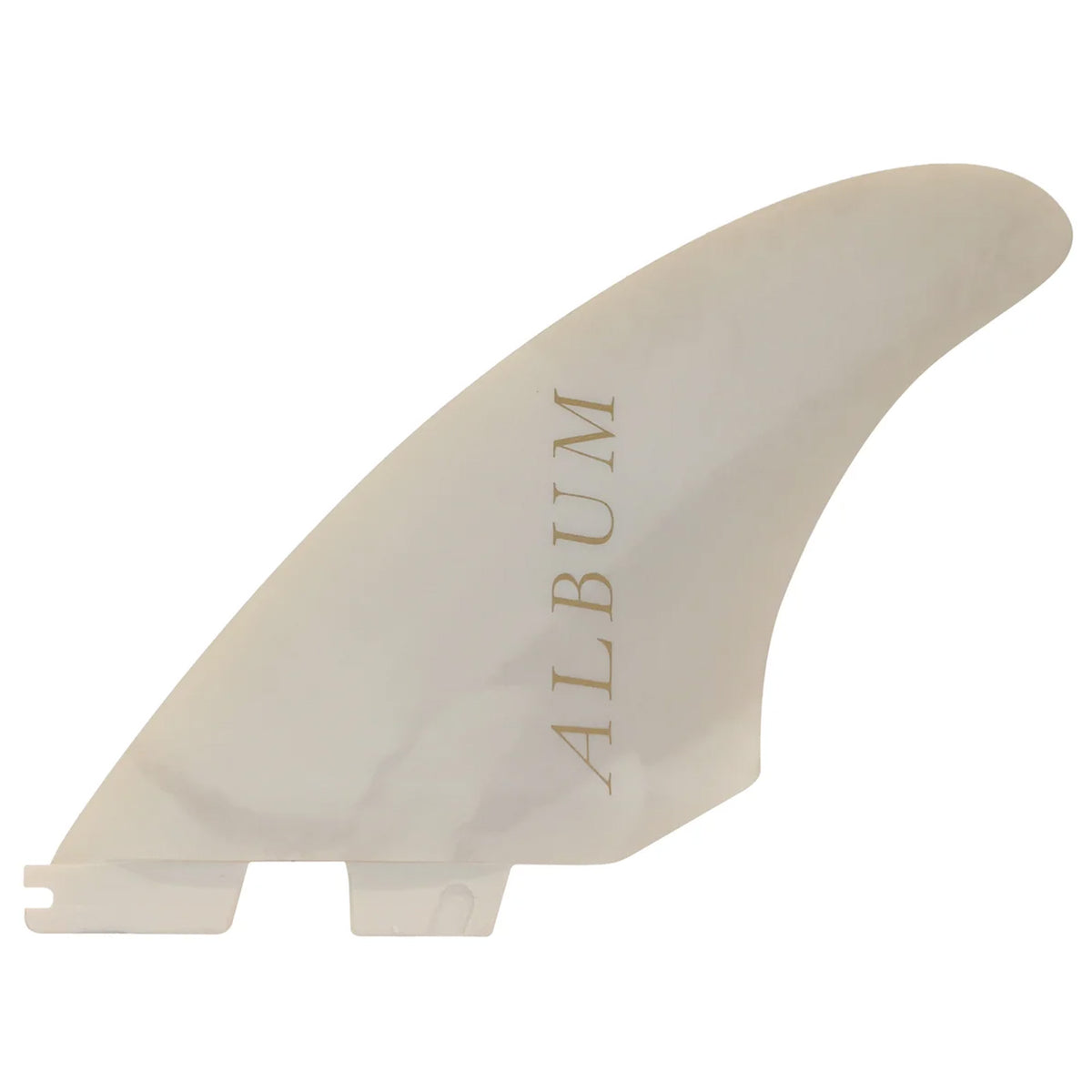 FCS II Album Laminar Twin Performance Glass Surfboard Fins - Large-XLarge/White Gold