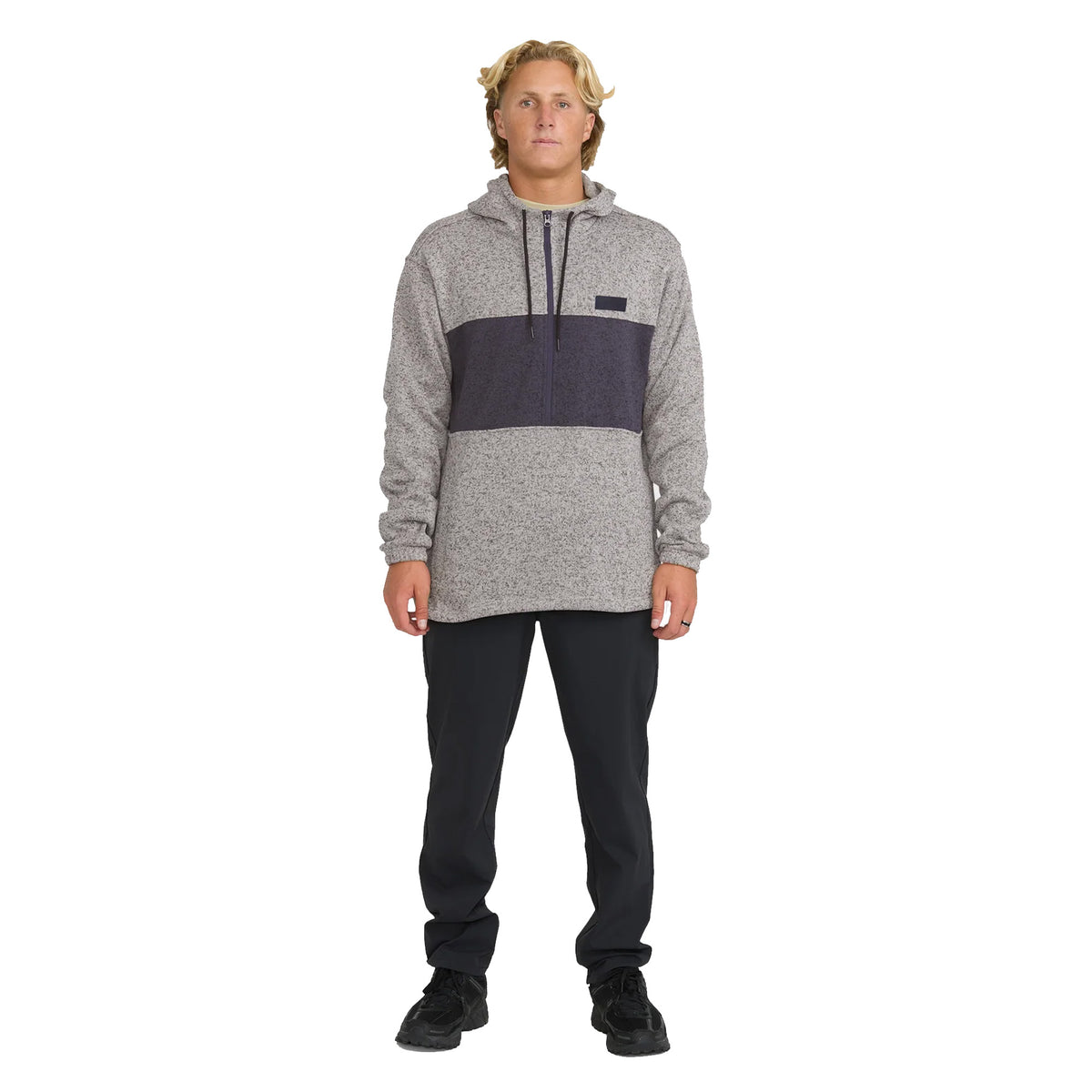 Billabong Adventure Division Boundary Pullover Quarter Zip Men's L/S Hoodie - Alloy