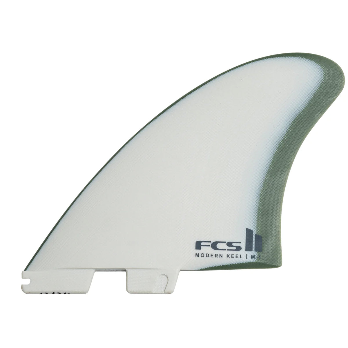 FCS II Modern Keel Twin Performance Glass Surfboard Fins - Medium Large/Natural Alpine