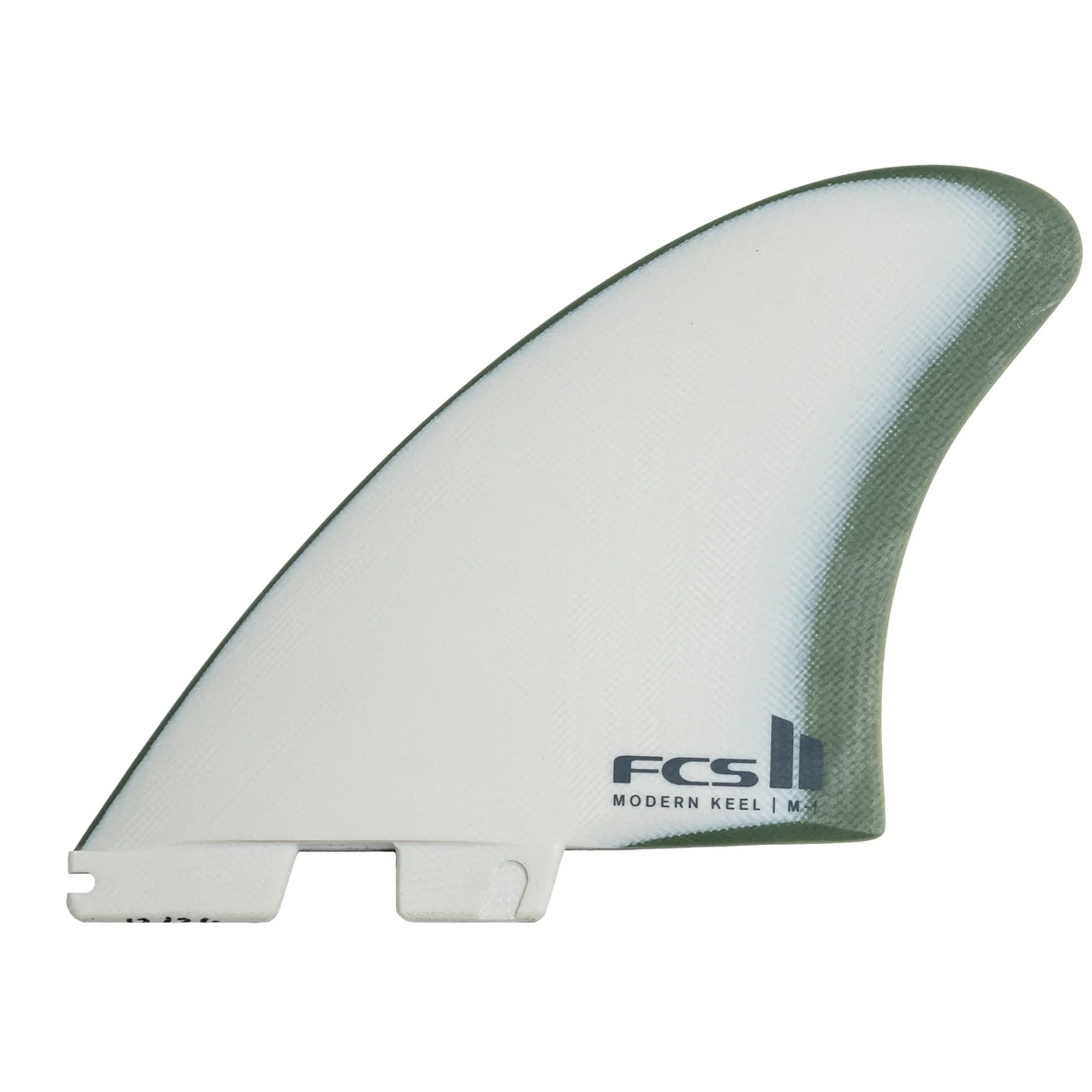 FCS II Modern Keel Twin Performance Glass Surfboard Fins - Medium/Natural Alpine