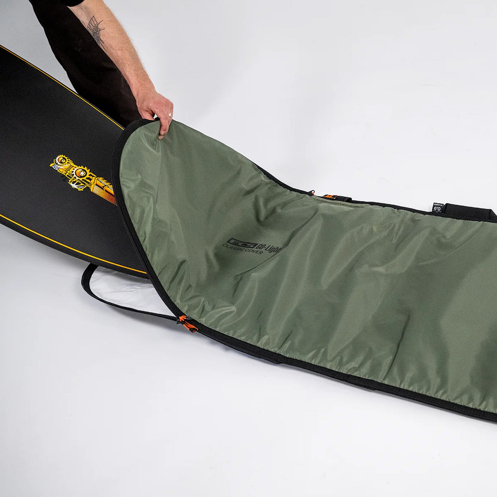 FCS Classic Cover Shortboard Surfboard Bag - Alpine