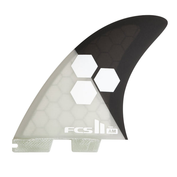 FCS II AM 2+1 Twin Surfboard Fins - Medium/Grey - Surf Station Store