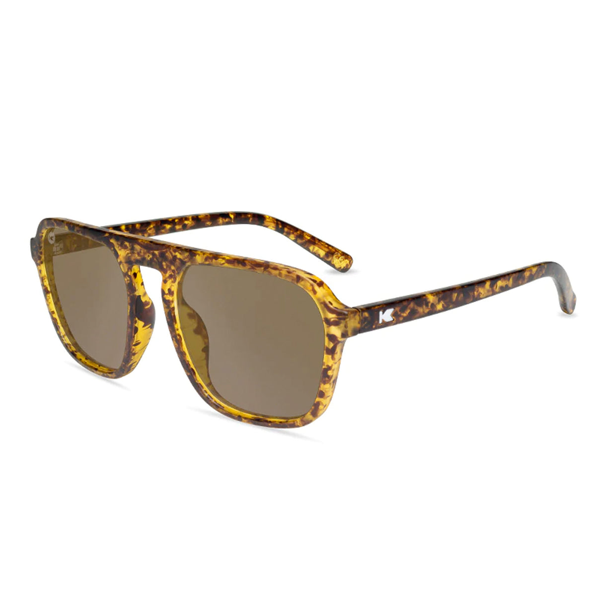 Knockaround Pacific Palisades Men's Sunglasses - Matte Tortoise Shell/Amber Polarized