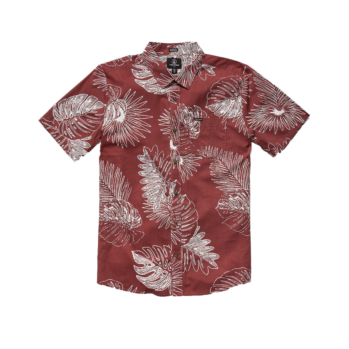 Volcom Monsterious Men's S/S Dress Shirt - Apple Butter