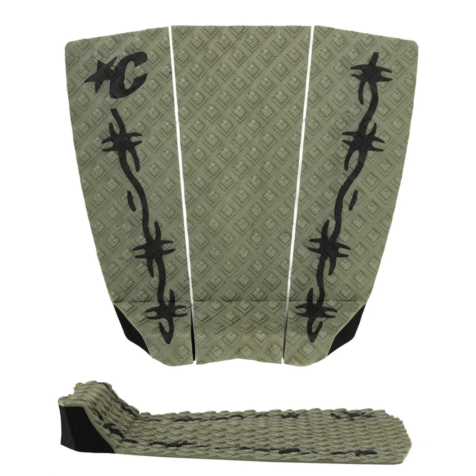 Creatures of Leisure Jack Freestone THERMO-LITE Ecopure Traction Pad - Dark Army Black Barbed Wire