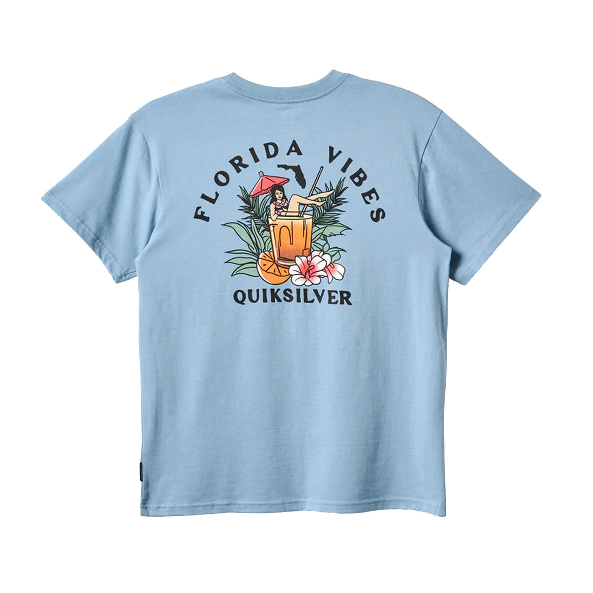 Quiksilver FL Florida Vibes Men's S/S T-Shirt - Ashley Blue Heather