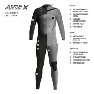 Xcel Axis X 3/2 Chest-Zip Men's Fullsuit Wetsuit