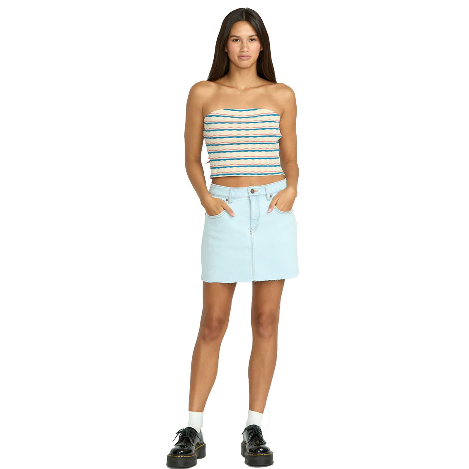 Volcom Dropping In Women's Skirt - Cruzer Blue