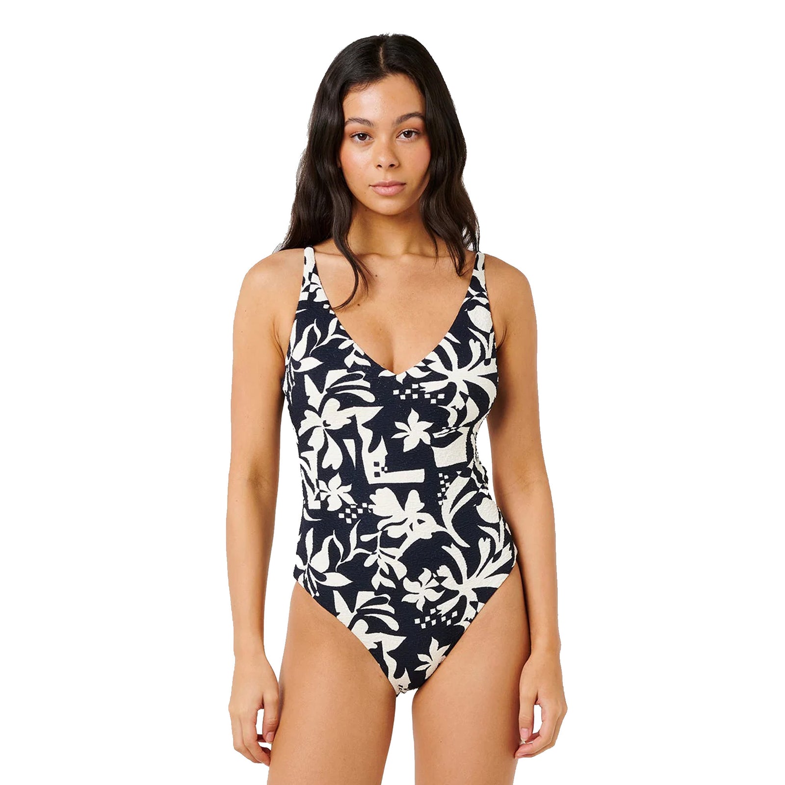 Rip Curl Topanga Geo One Piece Women's Swim Suit - Black