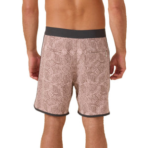 Outerknown All Time Scallop Men's Boardshorts - Deep Taupe Ripples