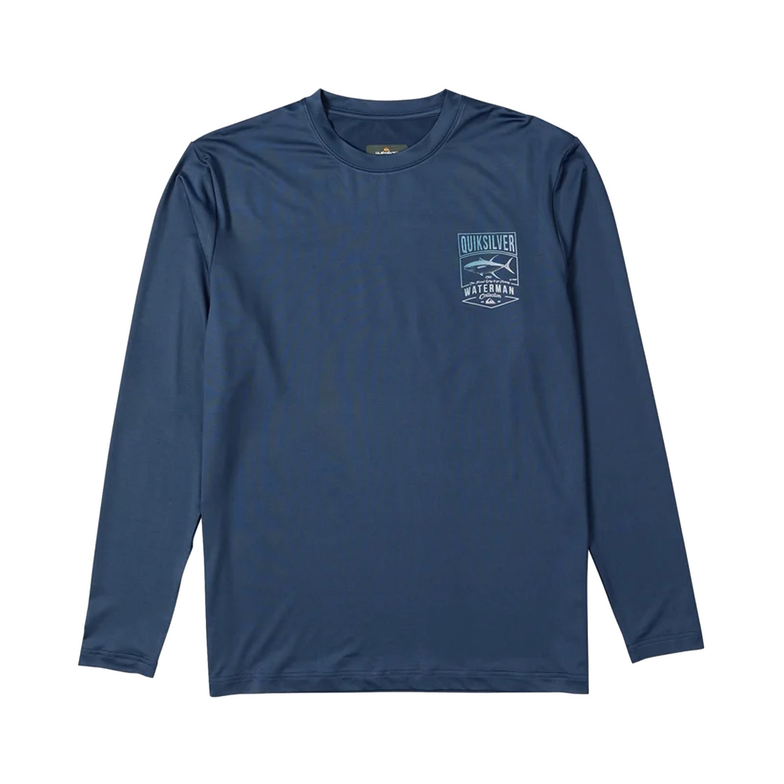 Quiksilver Waterman Gradient Tuna UPF 50 Loose-Fit Men's L/S Rashguard - Dark Denim