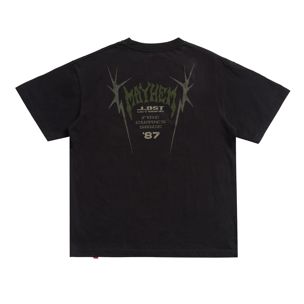 Lost Mayhem Spikes Logo Boxy Men's S/S T-Shirt - Black