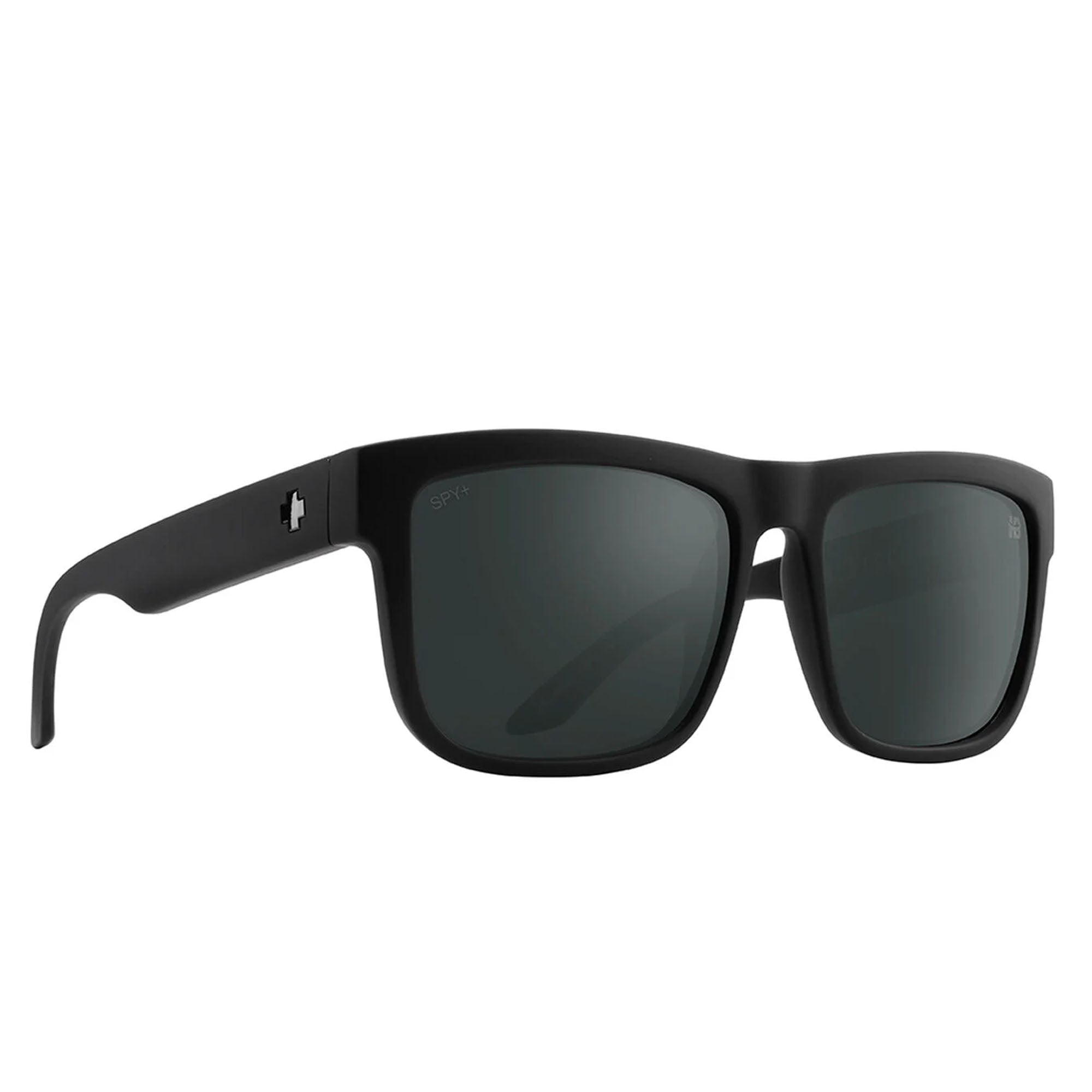 Spy Discord Men's Sunglasses - Soft Matte Black/Happy Boost Black Mirror Polarized