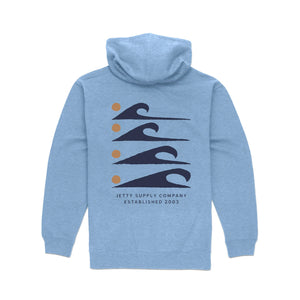 Jetty Grom Procession Youth Boy's Hoodie - Pacific