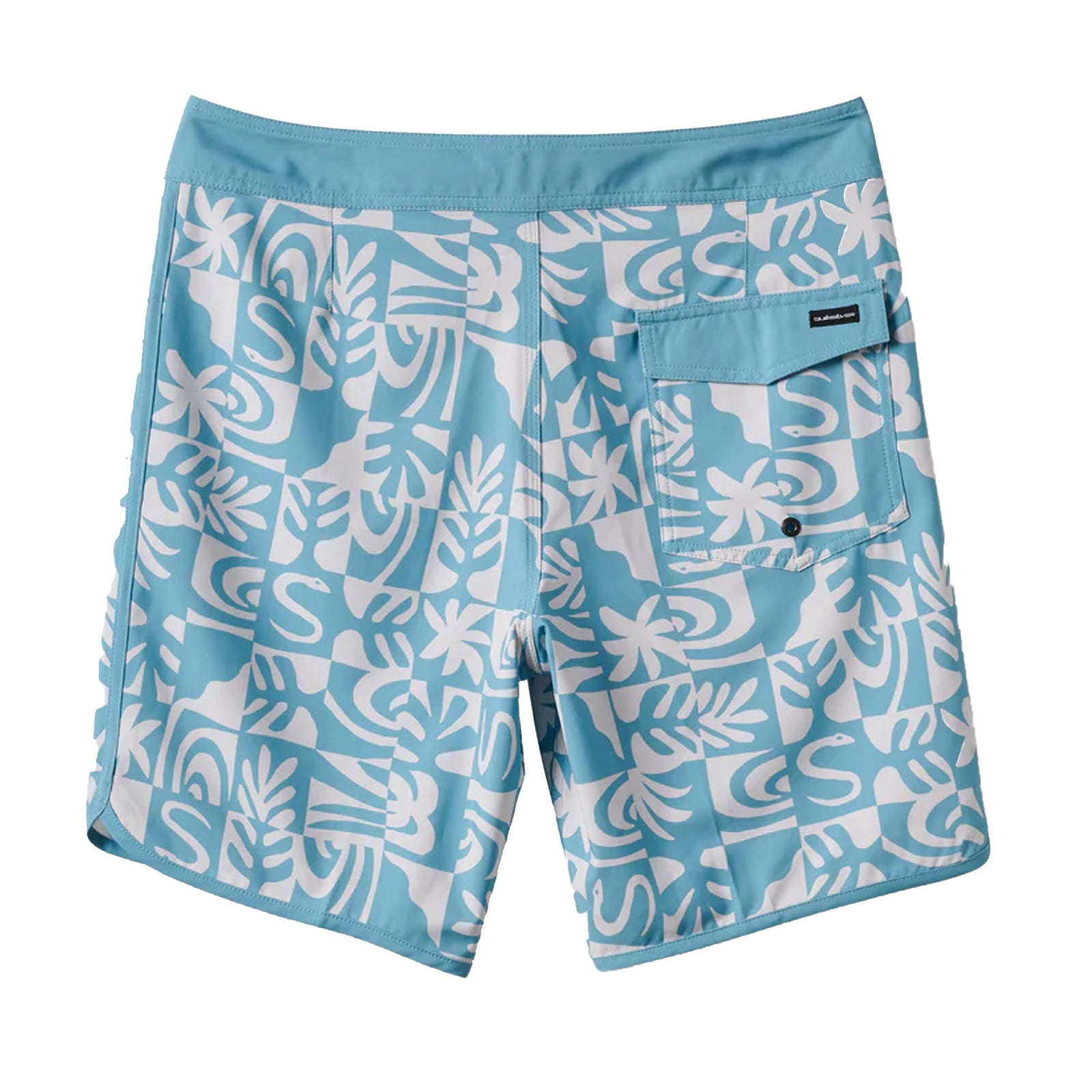 Quiksilver Surfsilk Scallop 19" Men's Boardshorts - Dusty Turquoise