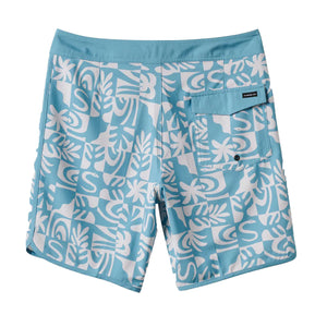 Quiksilver Surfsilk Scallop 19" Men's Boardshorts - Dusty Turquoise