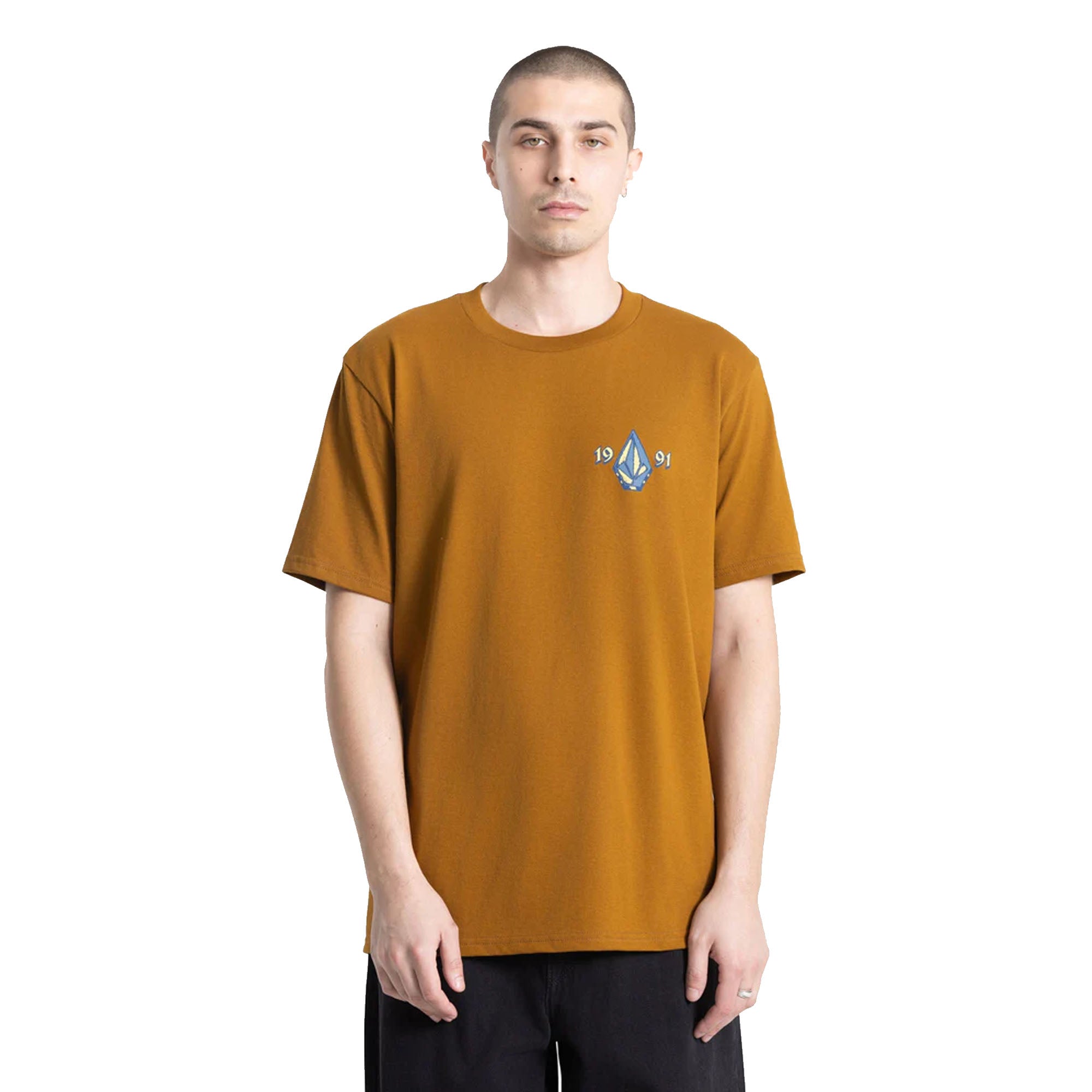 Volcom Countertop Men's S/S T-Shirt - Major Brown