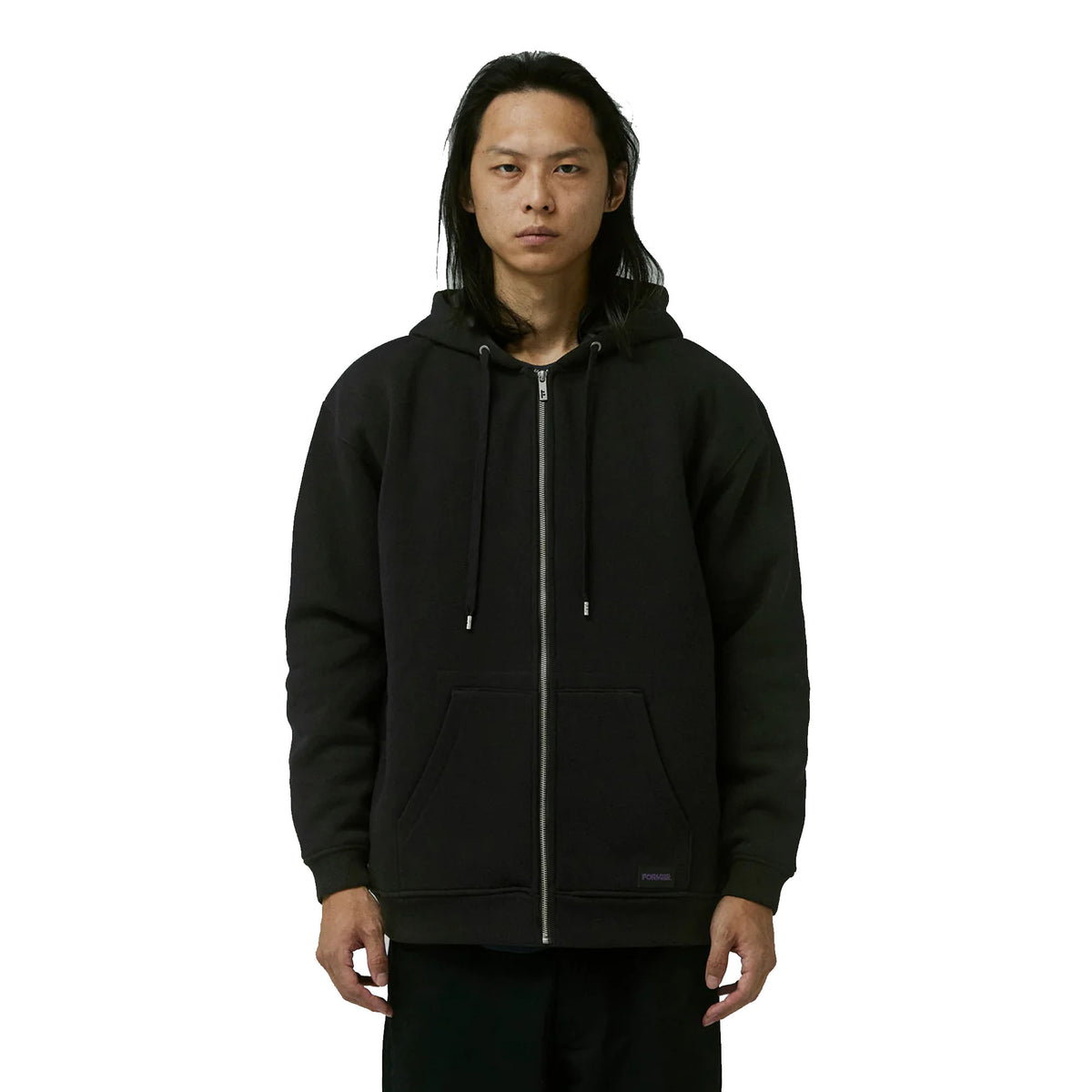 Former Global Mind Lined Zip-Up Men's Hoodie - Black